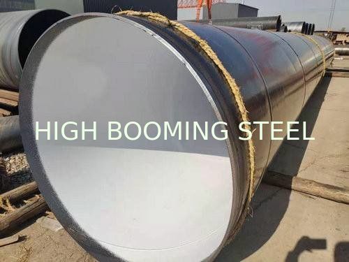 Premium 3PE coating spiral steel pipes with bevelled ends