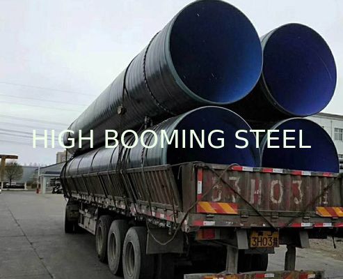 ASTM A252 GR2 lsaw welded pile pipes with anti-rust paintings